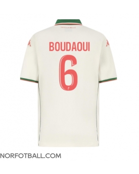 Billige Fotballdrakt OGC Nice Hicham Boudaoui #6 Replika Bortedrakt 2025-26 Kortermet Billige Fotballdrakt OGC Nice Hicham Boudaoui #6 Replika Bortedrakt 2025-26 Kortermet